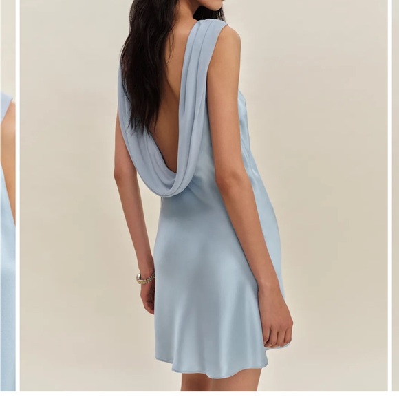 Reformation Light Blue Mini Dress - Picture 3 of 5